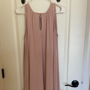LOFT Light Pink Swing Dress